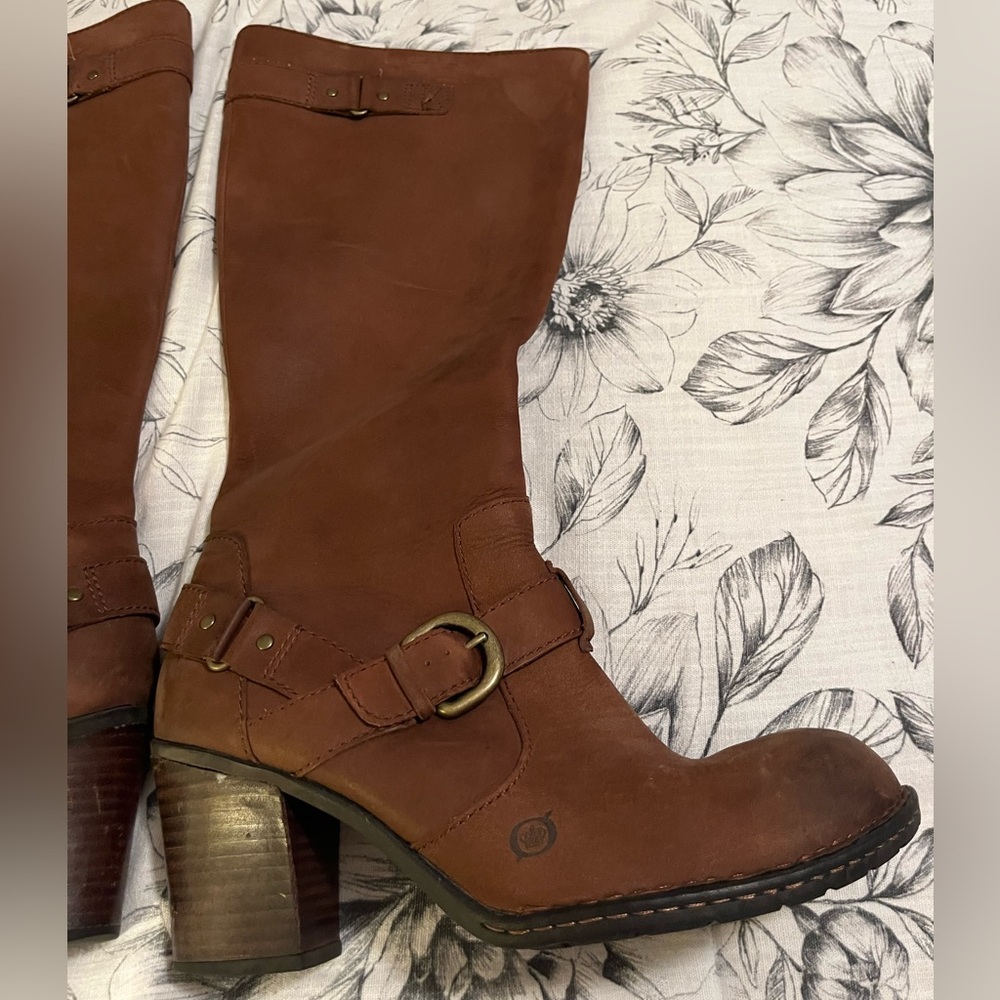 Born brown knee high boots - Picture 2 of 4